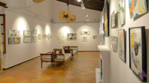 The gallery in Belmond La Residencia, Deia